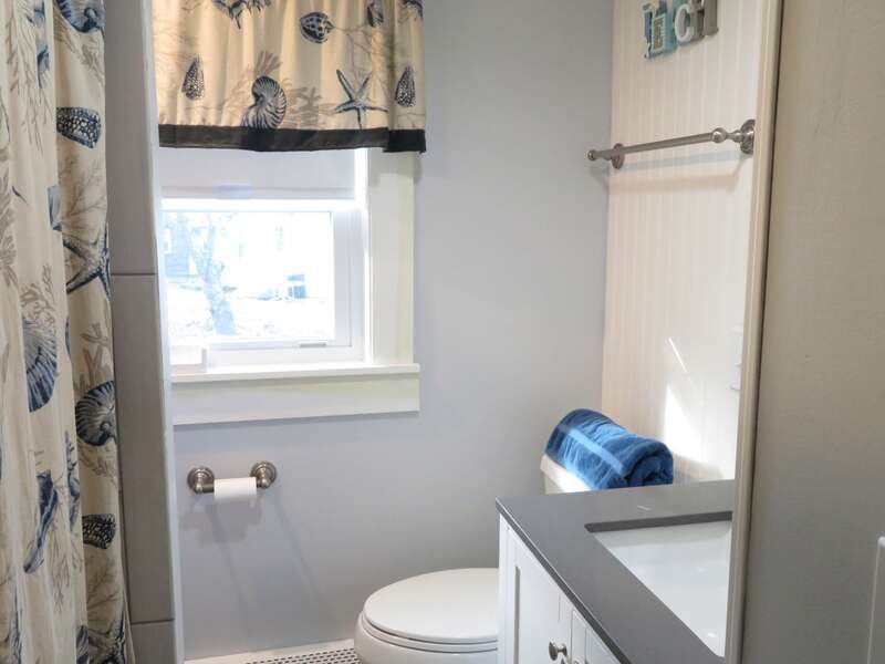 view of bathroom with Shower. - 13 Garden Lane Dennisport Cape Cod New England Vacation Rentals