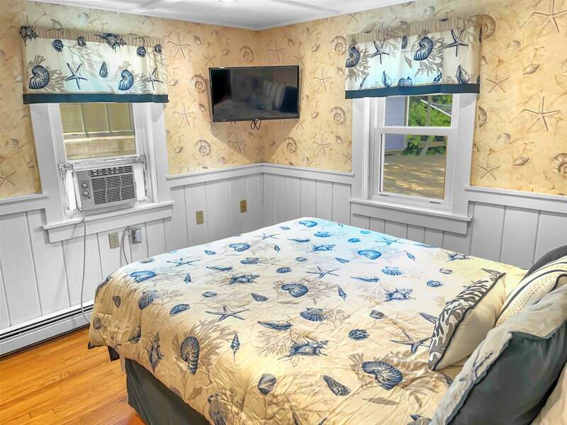 Another view of Bedroom #1 with a/c unit- 13 Garden Lane Dennisport Cape Cod New England Vacation Rentals