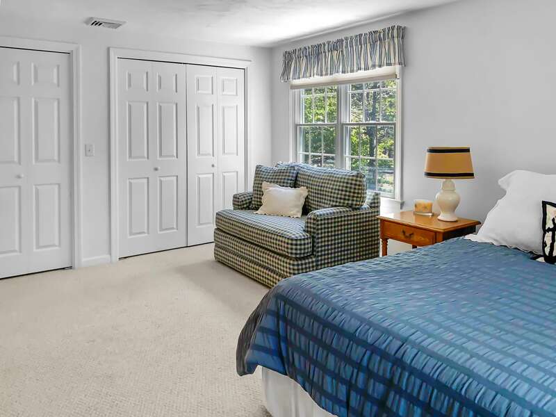 Bedroom #2 is on the second floor and has a Queen bed and small pull out sofa (Sleeps 1) - 30 Cockle Cove Road Chatham Cape Cod New England Vacation Rentals