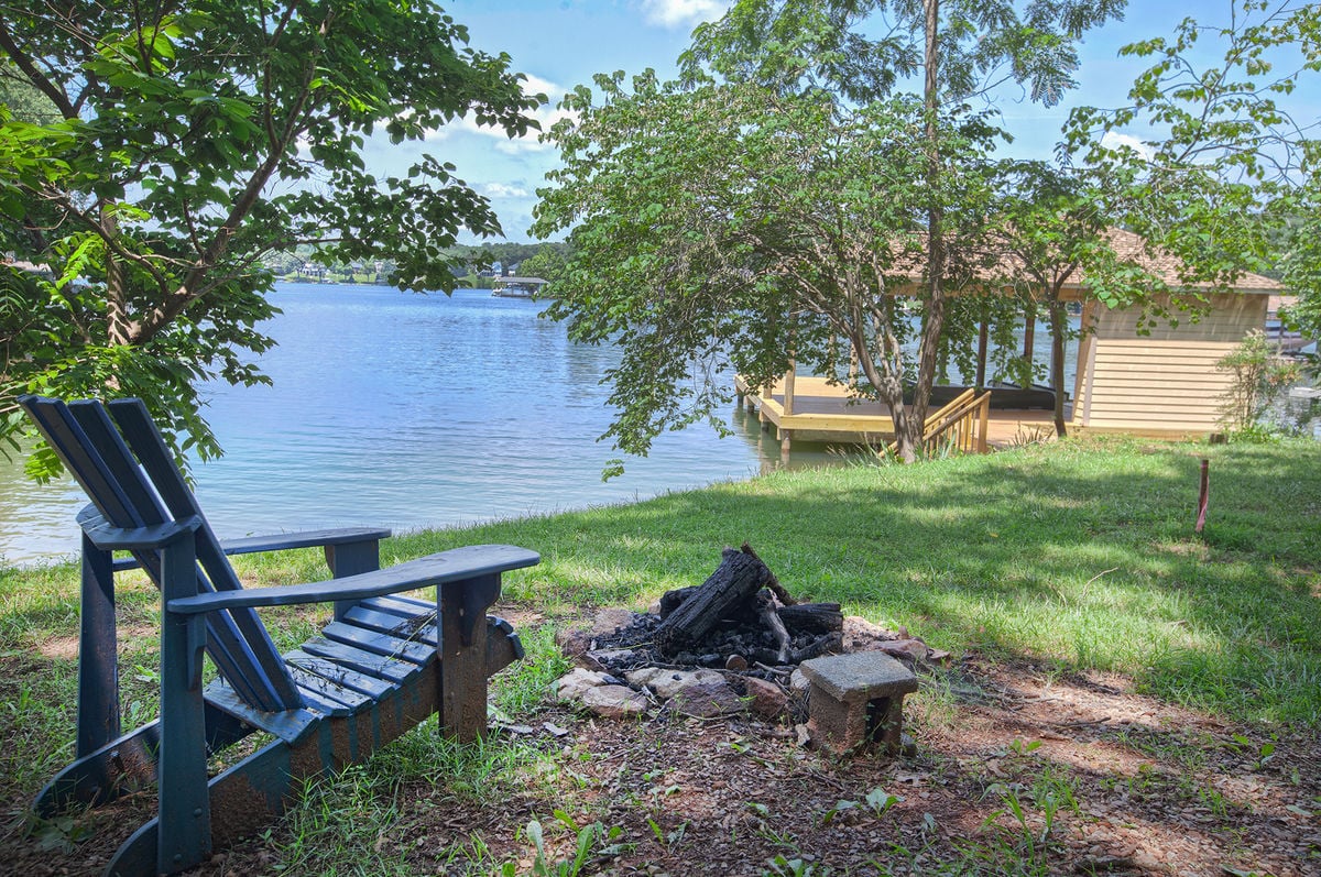 Outdoor Chair with a View of Private Dock.and Firepit