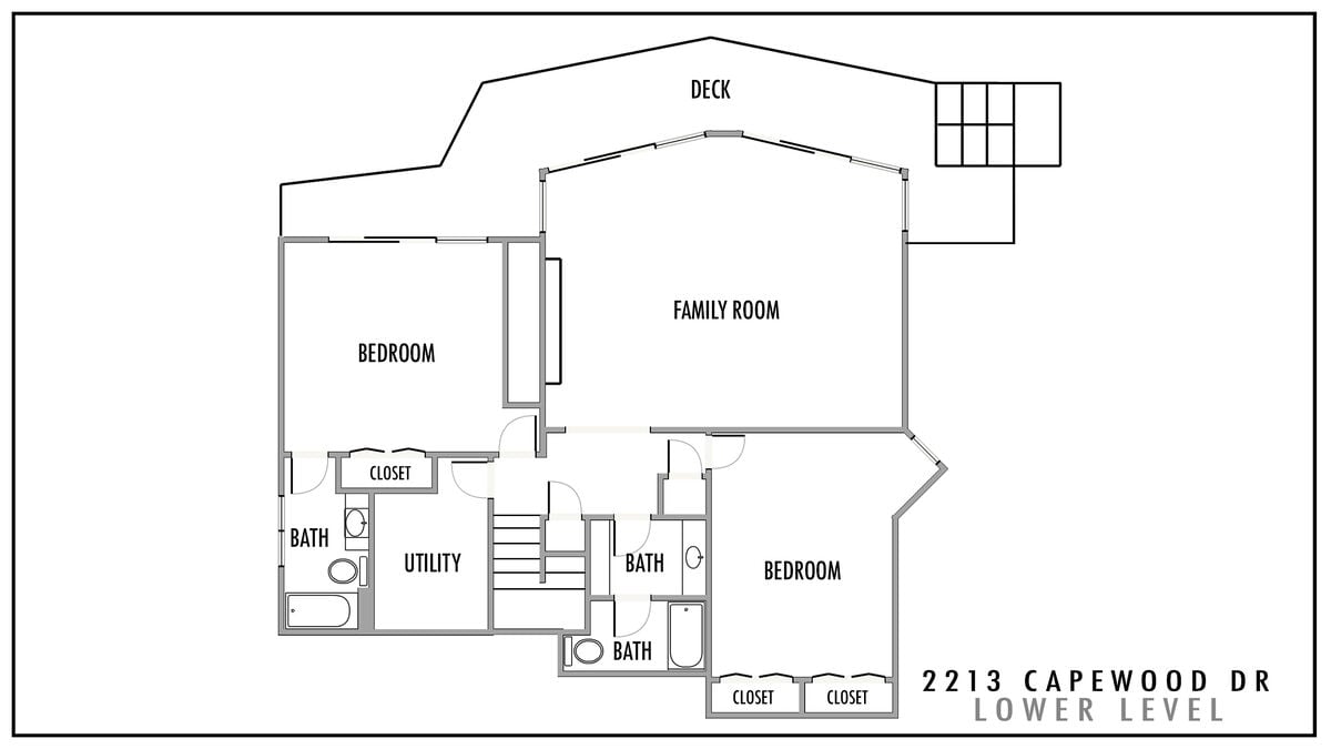 Image of Lower Level Floor Plan.