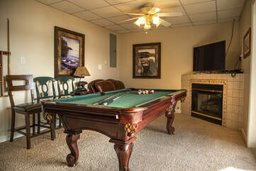 Play Pool  in the Lower Level