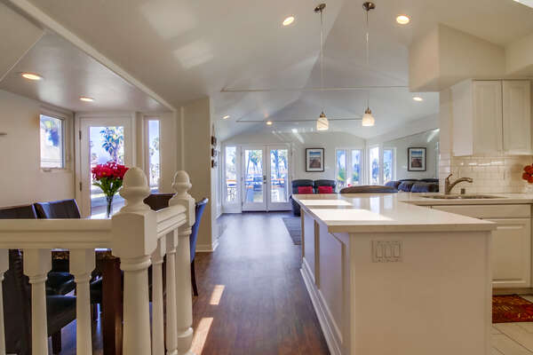 Vaulted Ceilings Inside the SANFERN743 Vacation Rental in the San Diego Area