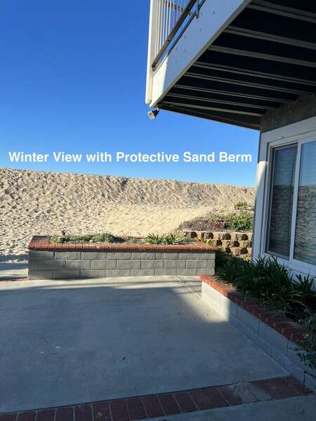 Winter View with Protective Sand Berm