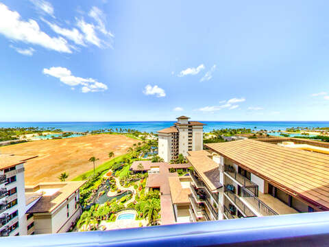 Ocean View from the Lanai in our Ko Olina Villa