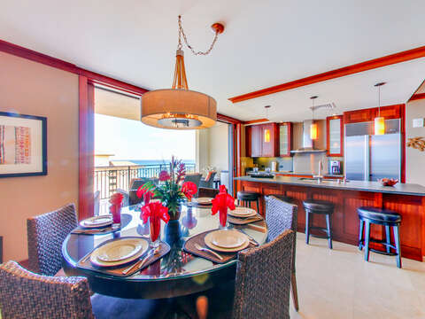 Kitchen and Dining Area inside Our Ko Olina VIlla