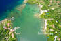 Aerial view of Mangrove Bight and Serenity Beach House