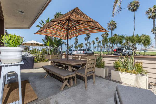 Outdoor Patio & Dining Area at our Vacation Rental in San Diego California