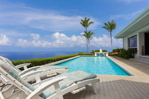 Lounge Poolside with Fantastic Ocean Views