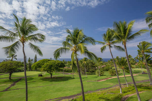 Ocean and Golf Course Views from the Spacious Lanai