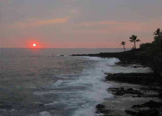 Gorgeous Sunset over the Shore at Casa De Emdeko