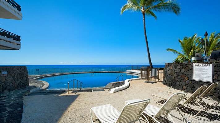 Oceanfront Salt Water Pool for the complex.