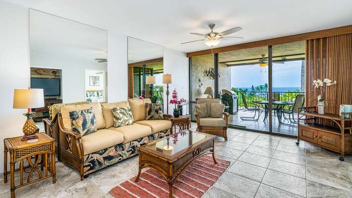 Relax, unwind and enjoy the view from our Kona HI Villa