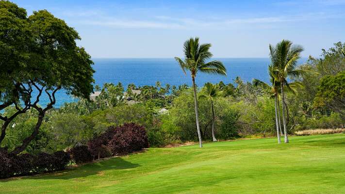 Golf course and ocean views outside Country CLub Villas