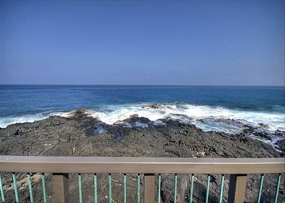 View of Ocean from this Kona Hawai'i vacation rental
