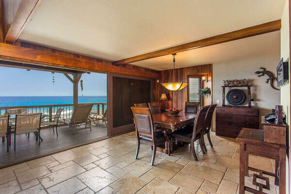 Dining Area with Lanai Access