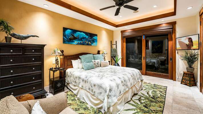 Junior Suite 2 with King Bed, Flat Screen TV and Lanai.