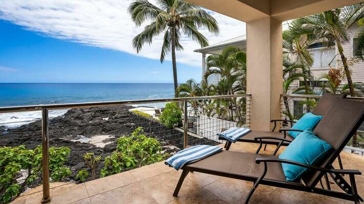 Spacious lanai accessible from the Primary Bedroom