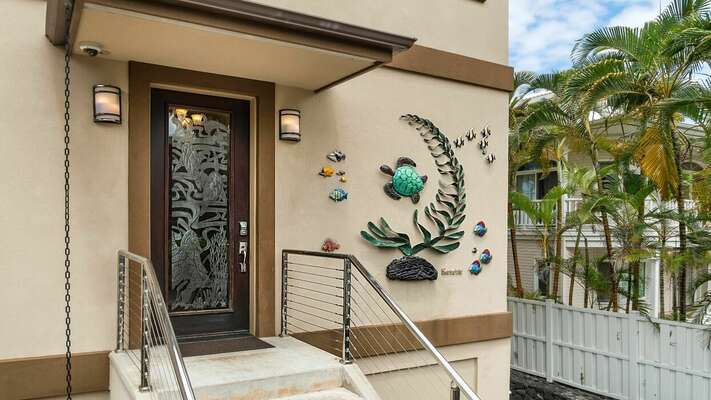 Entrance to our Kona Hawai'i Vacation Rental