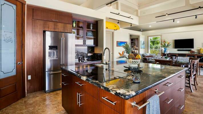 Gourmet kitchen with Large Island for Cooking and Prep Work