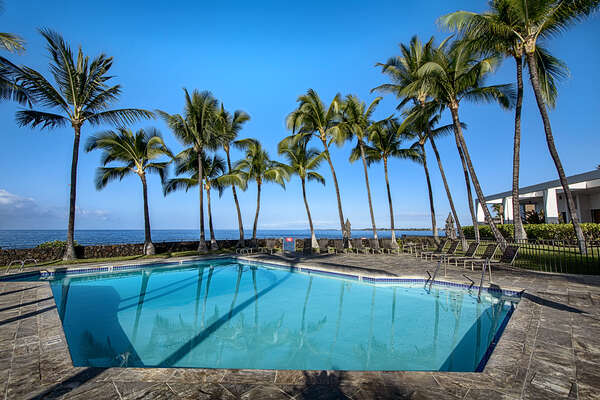 Community pool near our Kona Hawai'i  vacation rentals