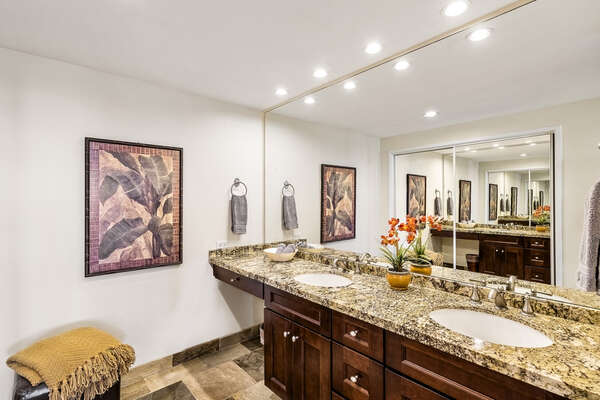Primary Bathroom with Double Sinks