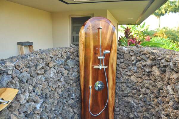 Front Picture of the Outdoor Shower