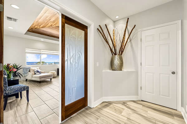 Entrance to Main Bedroom Suite of our Kona Hawai'i Vacation Rental