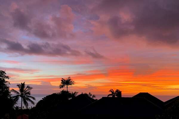Picture of a Stunning Sunset from the Lanai