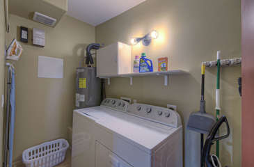 Completely stocked laundry room means your wardrobe is clean and ready for the next adventure.