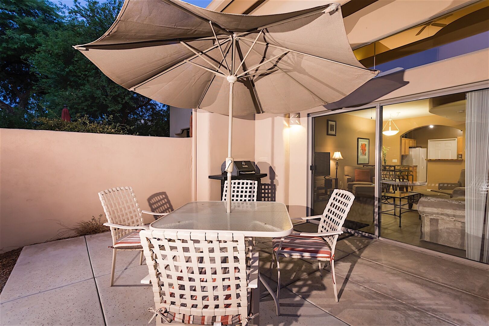 Private Patio with grill