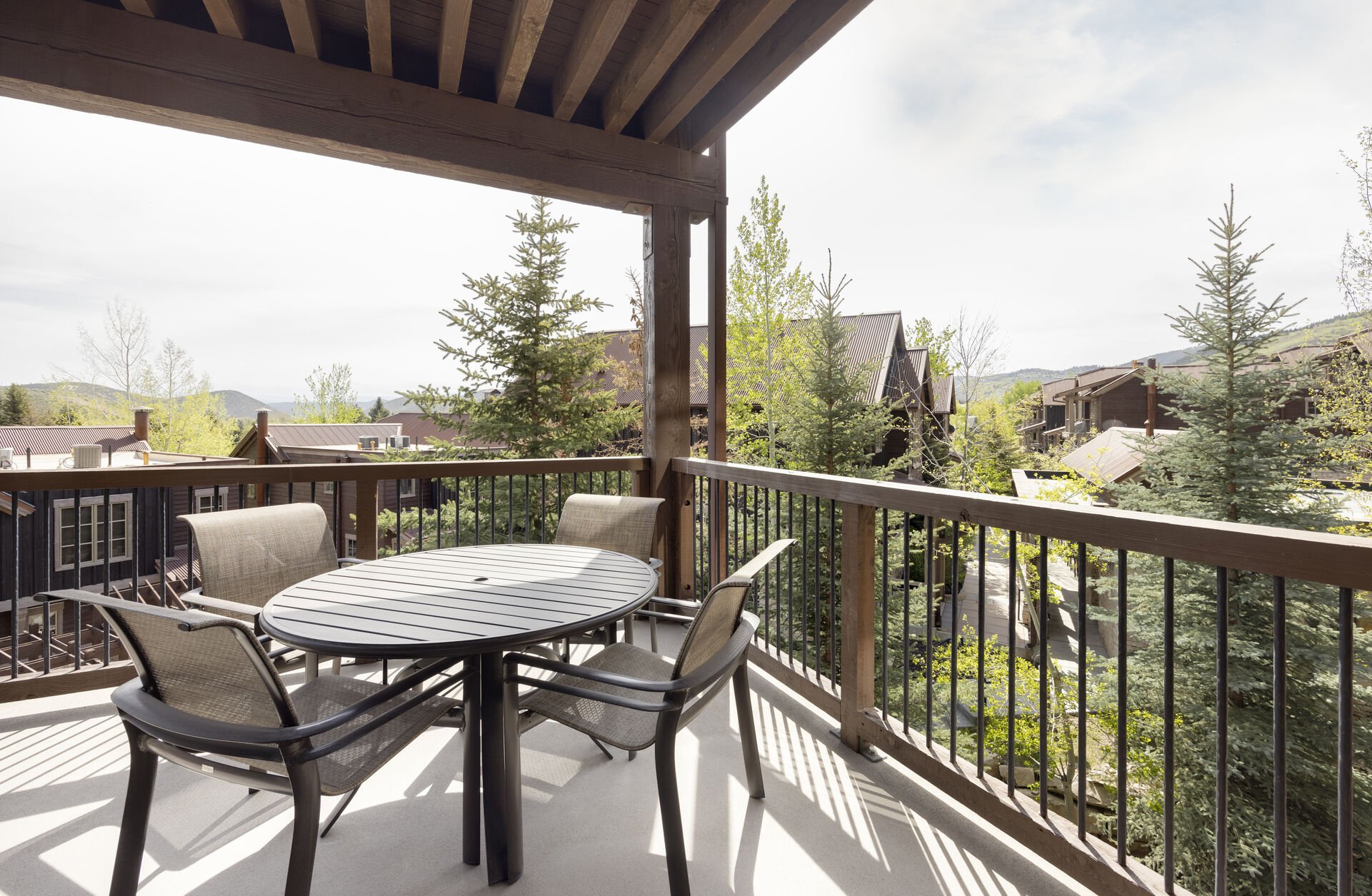 Private Balcony Off the Dining Area with Outdoor Dining and BBQ