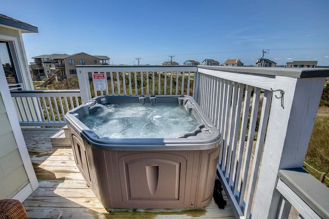 Hot Tub located on Top-Level Deck