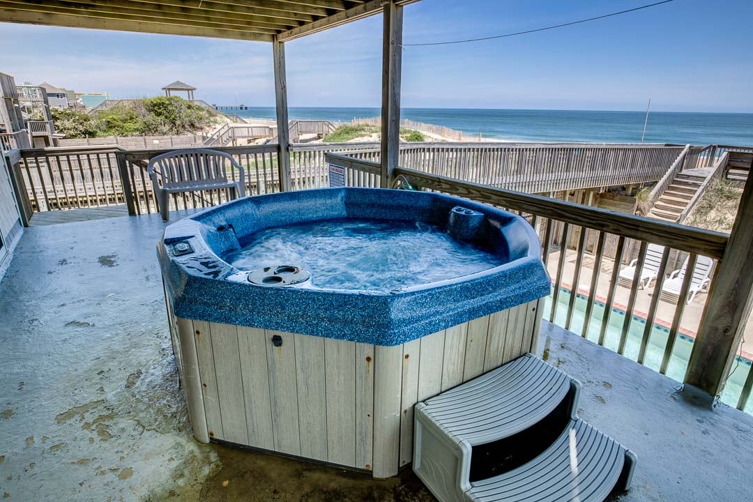 Hot Tub located on Mid-Level Deck
