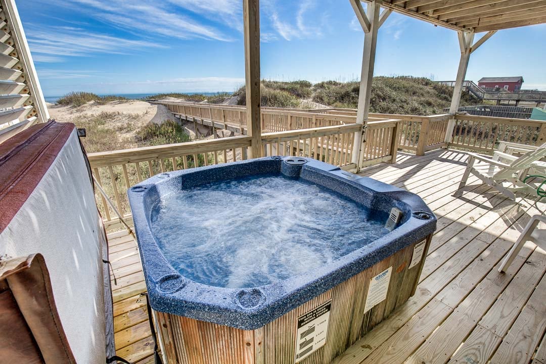Hot Tub located on Mid-Level Deck