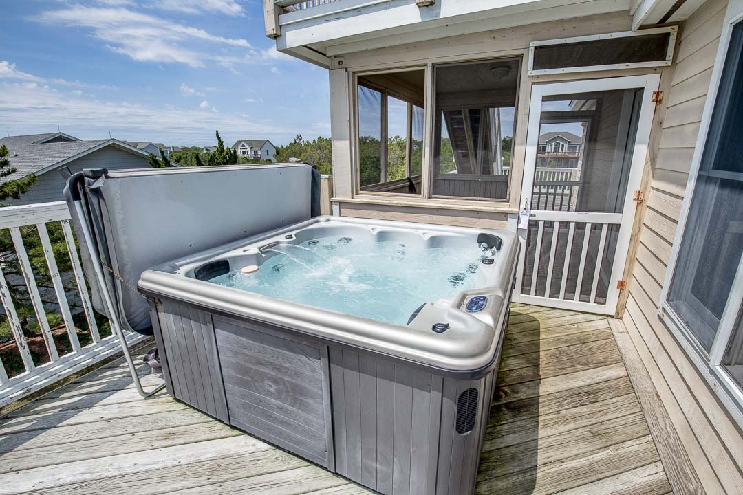 Hot Tub located on Top-Level Deck