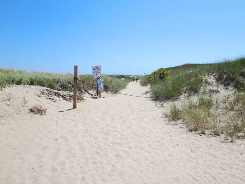 Harding's Beach dune walk located off of the 2nd parking lot. Less than half a mile from the house! - Chatham Cape Cod New England Vacation Rentals