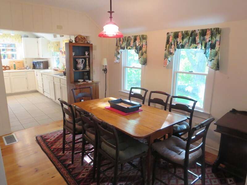 Easy access to the kitchen from the open dining area -  19 Old Cart Way -Chatham- Cape Cod -New England Vacation Rentals