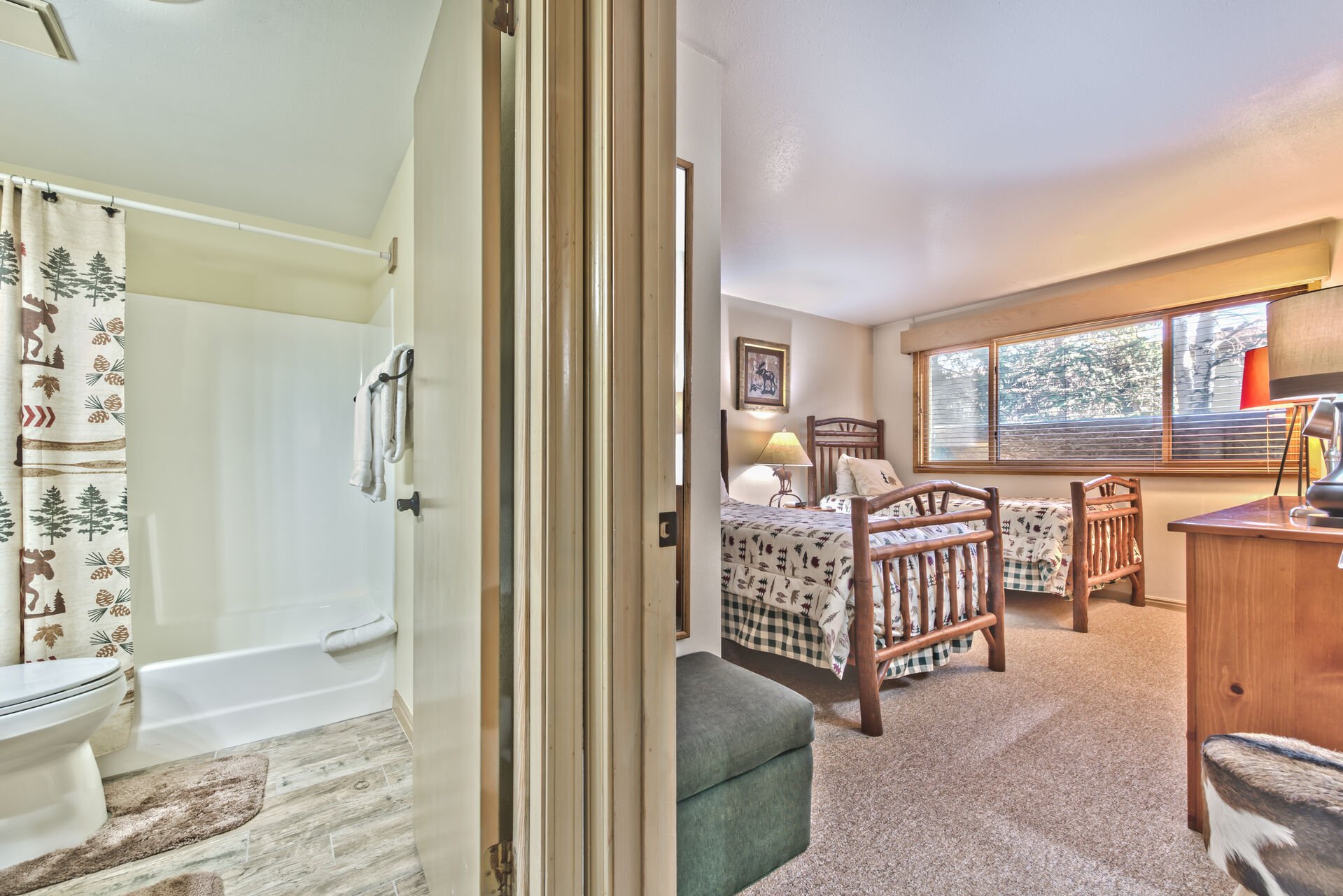 Bedroom 2 and Shared Full Bath with Tub/Shower Combo