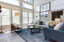 Living Room, Full Sleeper Sofa Plus Chaise lounge, Arm Chairs, Fireplace, Flat Screen Smart HD TV