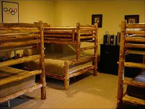 Twin/Twin, Full/Full, and Twin/Queen Bunk Beds in the Fourth Bedroom