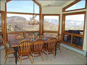 Dining area for 8 with views