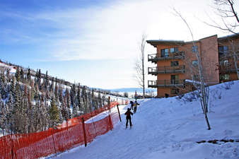 Exterior view from the ski in access trail