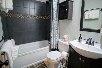 Bathroom 2 is also nicely renovated