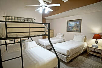 Bedroom 4 - Split King plus a Twin over Queen bunk bed