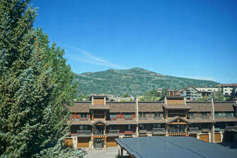 View of Emerald Mountain from bedroom 3