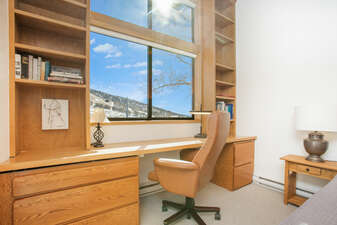 Office with a View of the Ski Slopes