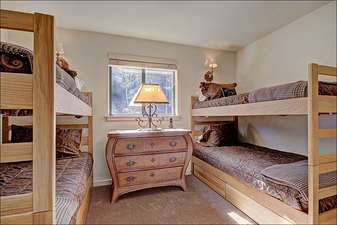 Two Sets of Twin Bunk Beds in the Fourth Bedroom