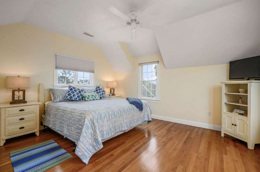 Rest easy in the King bed of the primary bedroom - 24 Sea Mist Lane Chatham Cape Cod New England Vacation Rentals