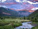 Stunning alpine glow in the Telluride Valley. Sunsets in Telluride are one for the books.
